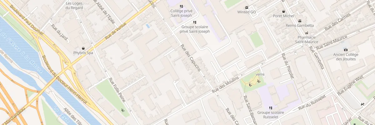 Plan du 152 Rue des Capucins à Reims
