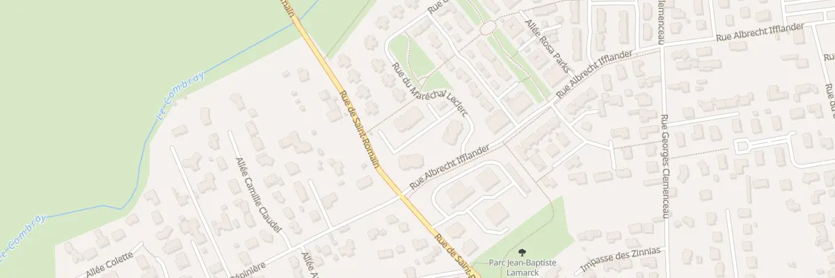 Plan du 608 Rue du Maréchal Leclerc à Riorges