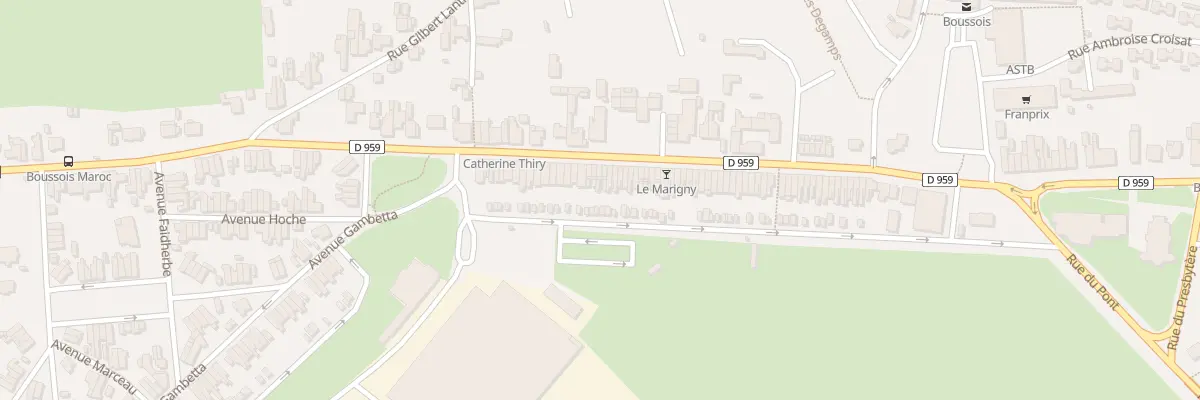 Plan du 95 Rue Eugene Chimot à Boussois