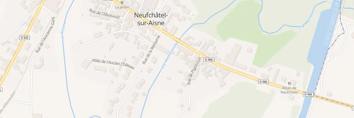 Plan du 14 Rue du Faubourg de Reims à Neufchâtel-sur-Aisne