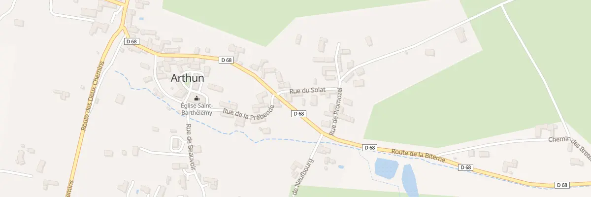 Plan du 364 Rte de Biterne à Arthun