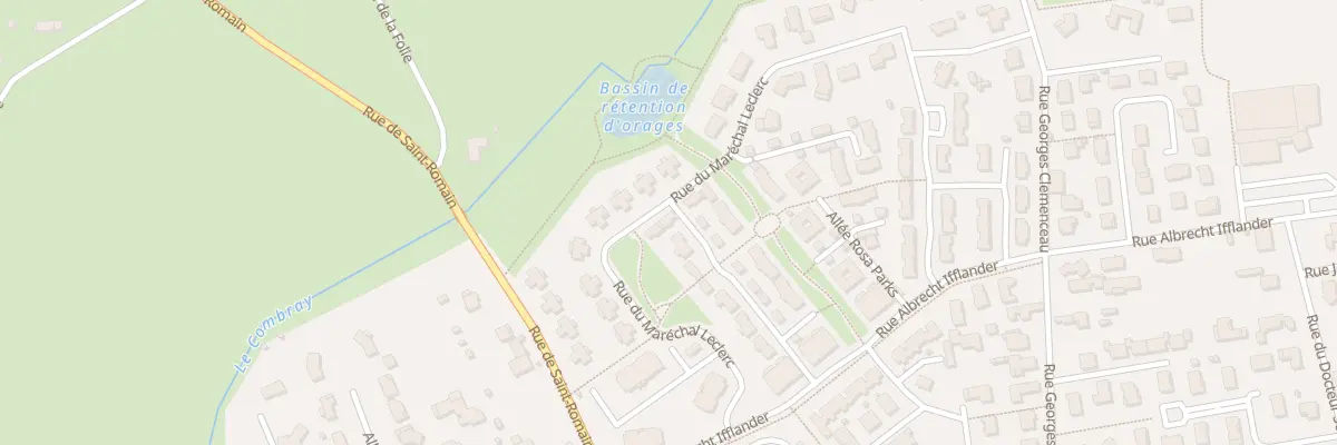 Plan du 427 Rue du Maréchal Leclerc à Riorges