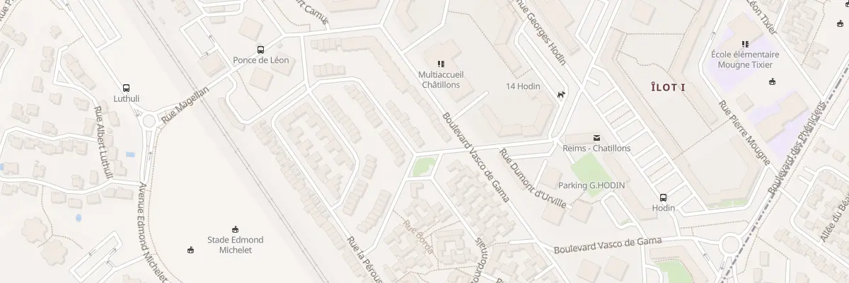 Plan du 2 Rue La Pérouse à Reims