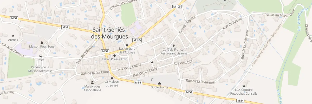 Plan du 5766F Rue du Porche à Saint-Geniès-des-Mourgues