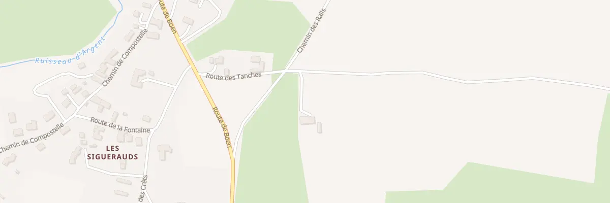 Plan du 160 Rte des Tanches à Bussy-Albieux