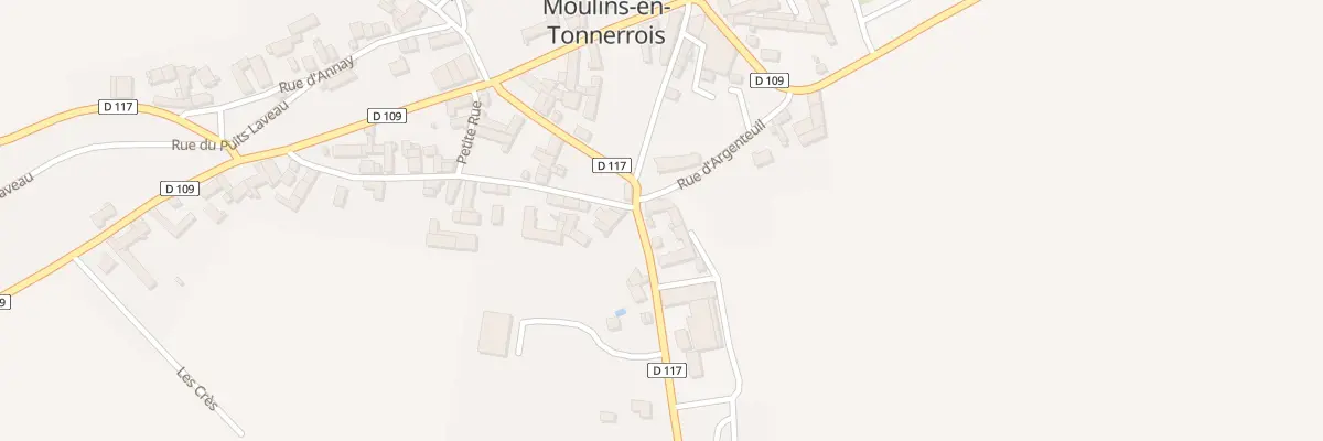 Plan du 1 Rte de Sarry à Moulins-en-Tonnerrois