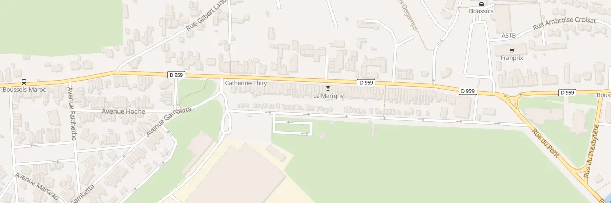 Plan du 87 Rue Eugene Chimot à Boussois