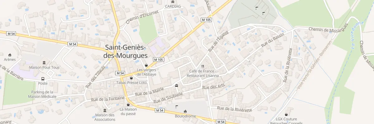 Plan du 61 Rue du Porche à Saint-Geniès-des-Mourgues