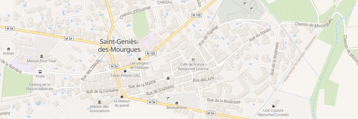Plan du 5232 Le Village à Saint-Geniès-des-Mourgues