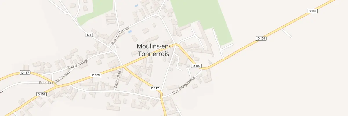 Plan du 1 Rue des Ecoles à Moulins-en-Tonnerrois