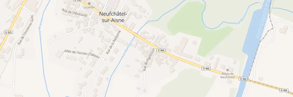 Plan du 12 Rue du Faubourg de Reims à Neufchâtel-sur-Aisne