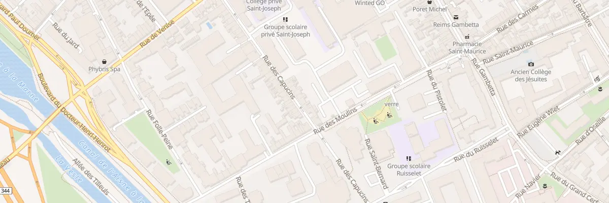 Plan du 191 Rue des Capucins à Reims