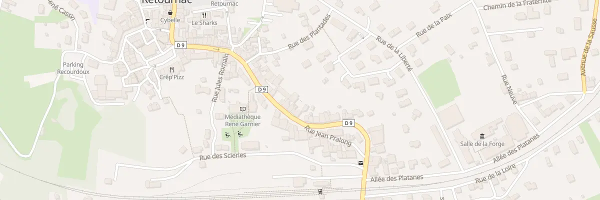 Plan du 9061 Av de la Gare à Retournac