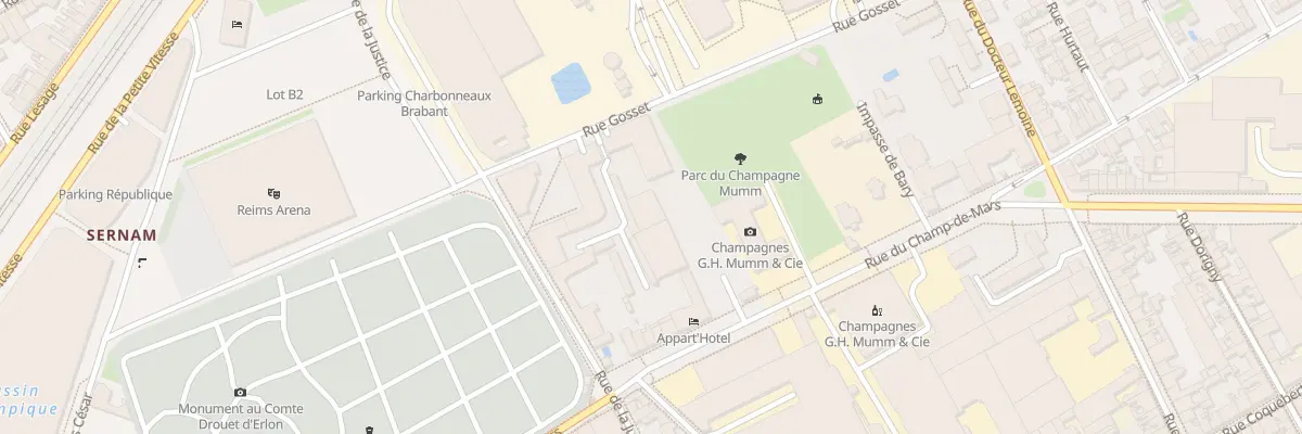 Plan du 4 Rue Gosset à Reims