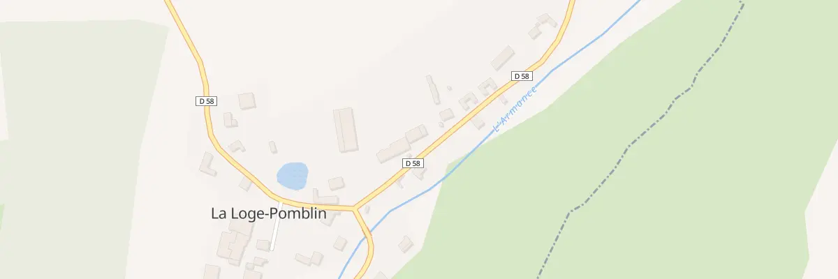 Plan du 8 Rte des Bordes Avreuil à La Loge-Pomblin