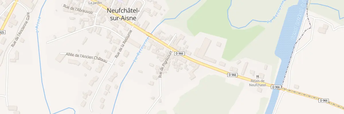 Plan du 16 Rue du Faubourg de Reims à Neufchâtel-sur-Aisne