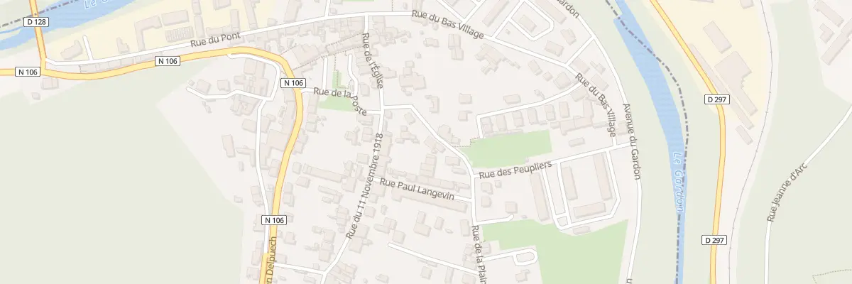 Plan du 8 Rue de la Plaine aux Salles-du-Gardon