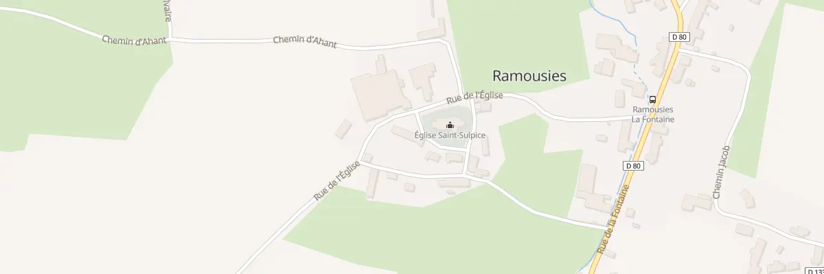 Plan du 3 Rue de l’Eglise à Ramousies