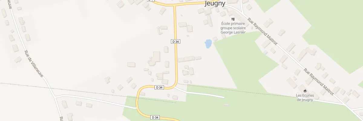 Plan du 7 Rue de la Gare à Jeugny