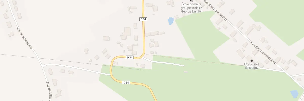 Plan du 11 Rue de la Gare à Jeugny