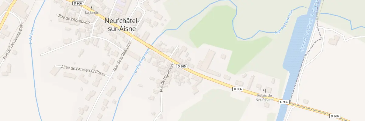 Plan du 13 Rue du Faubourg de Reims à Neufchâtel-sur-Aisne