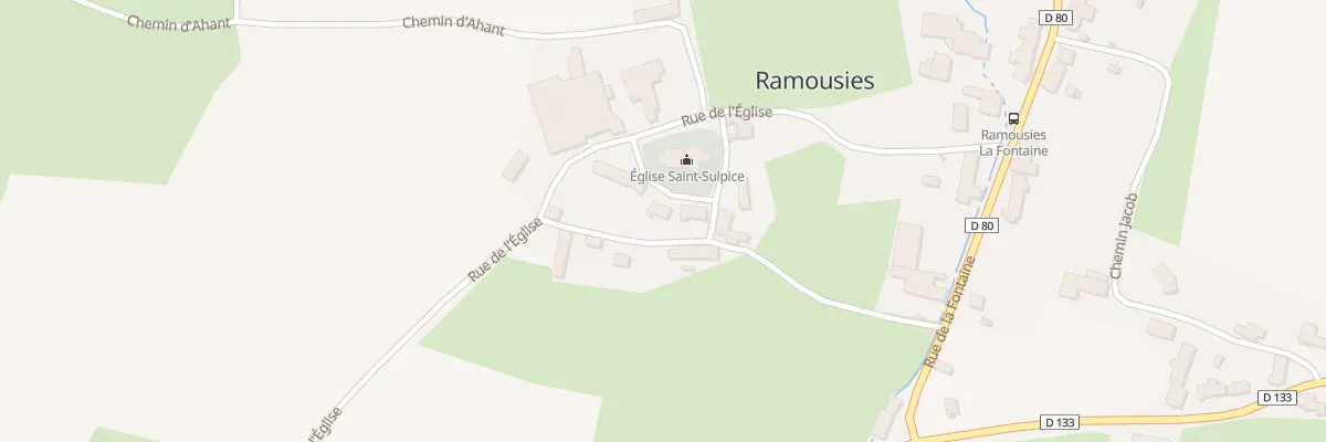 Plan du 2 Che Jaune à Ramousies