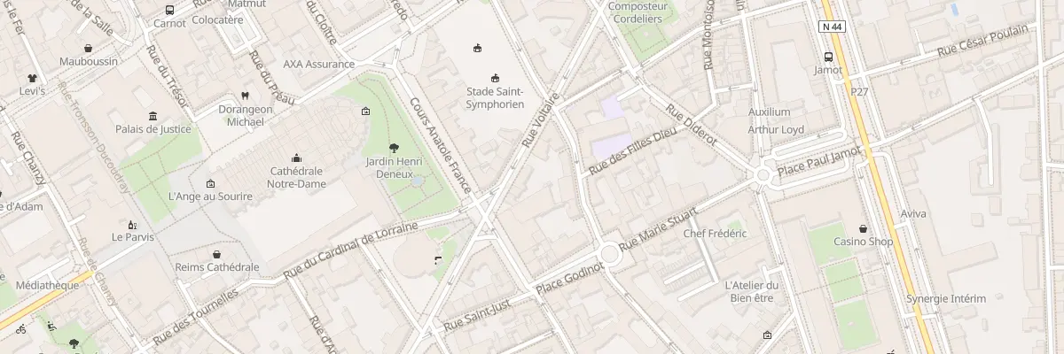 Plan du 12 Rue Voltaire à Reims