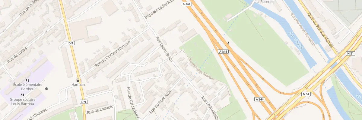 Plan du 137 Rue Ledru-Rollin à Reims