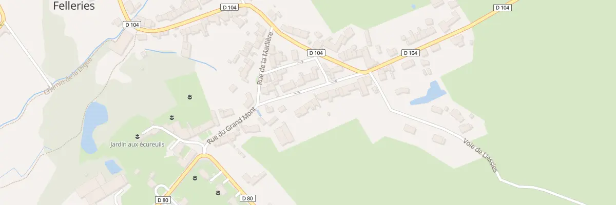 Plan du 16 Rue du Grand Mont à Felleries