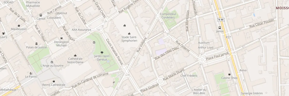 Plan du 8 Rue Saint-Symphorien à Reims