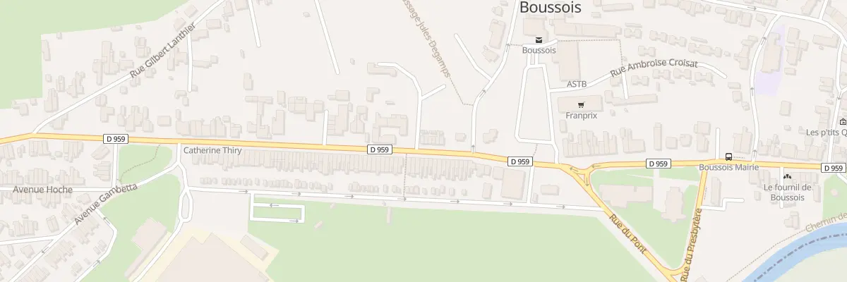 Plan du 16 Rue Eugene Chimot à Boussois