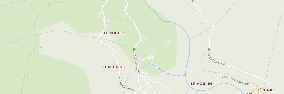 Plan du 796 Rte de Tastevins à Malarce-sur-la-Thines