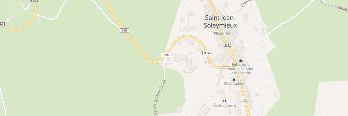 Plan du 223 Rte de la Chapelle (D96) à Saint-Jean-Soleymieux