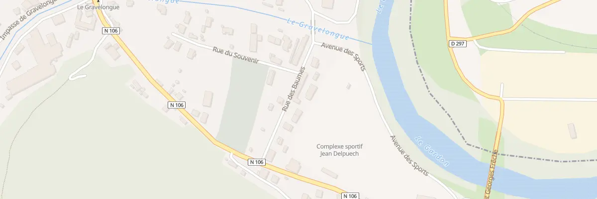 Plan du 6164 Rue des Baumes aux Salles-du-Gardon
