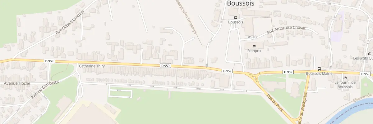 Plan du 14 Rue Eugene Chimot à Boussois