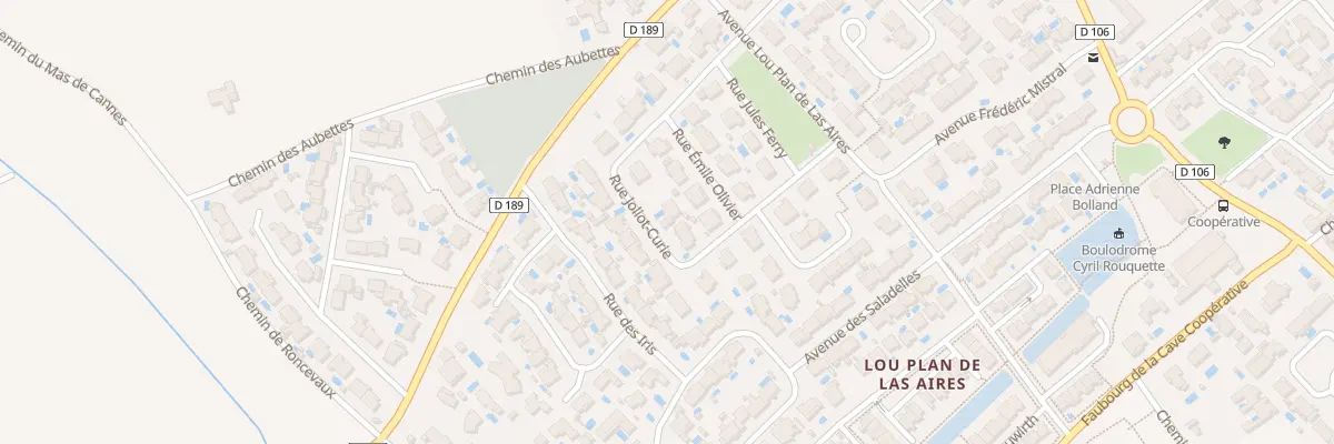 Plan du 80 Rue Joliot Curie à Mudaison