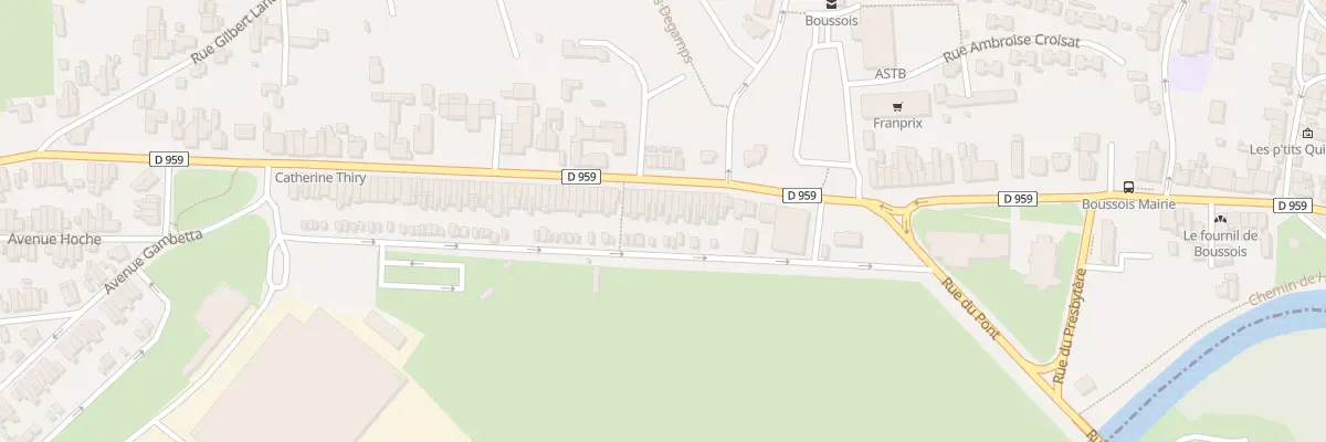 Plan du 25 Rue Eugene Chimot à Boussois