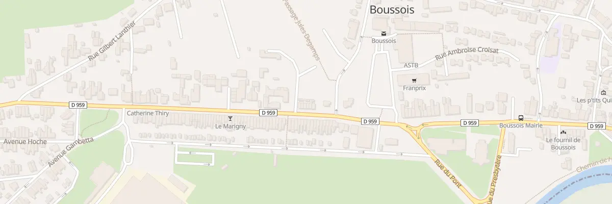 Plan du 10 Rue Eugene Chimot à Boussois