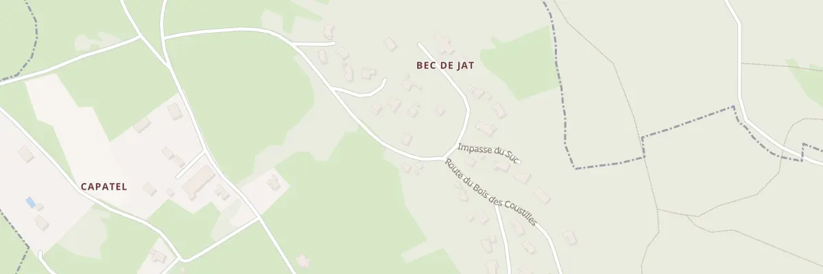 Plan du 13 Bec de Jat à Laussonne