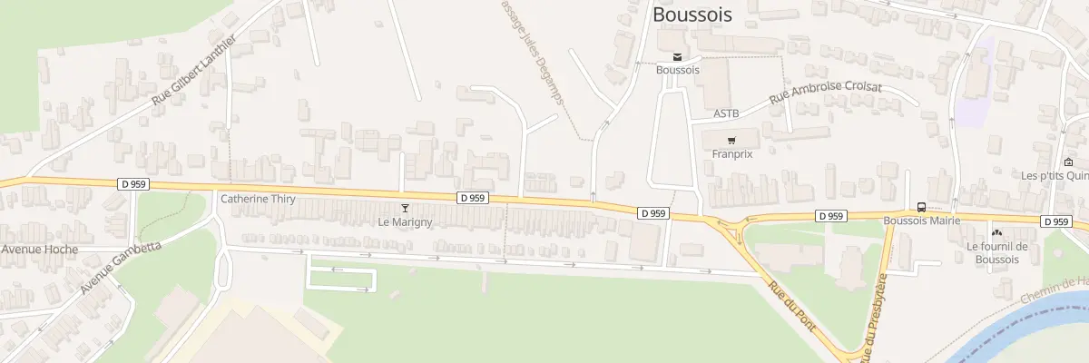 Plan du 12 Rue Eugene Chimot à Boussois