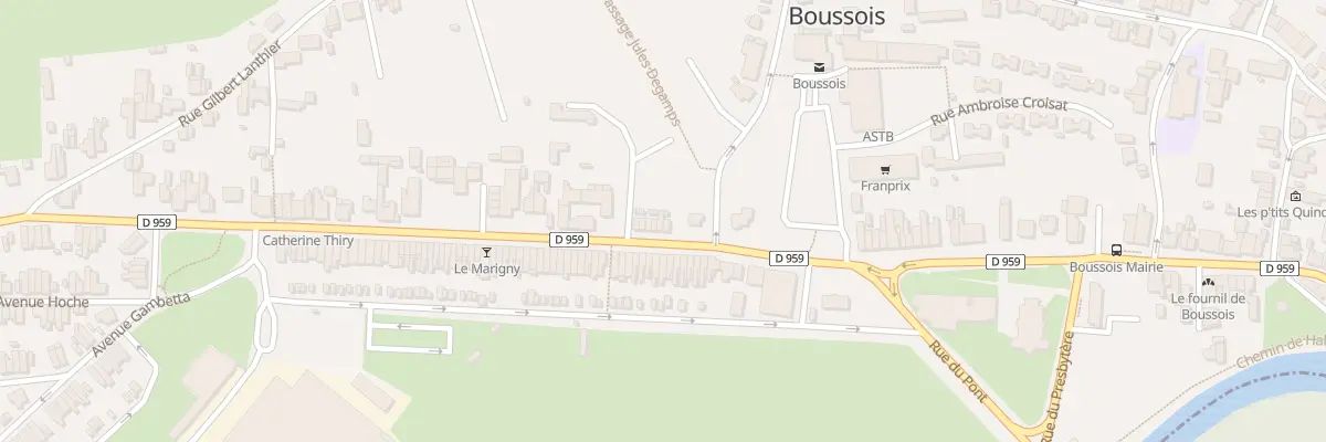 Plan du 8 Rue Eugene Chimot à Boussois