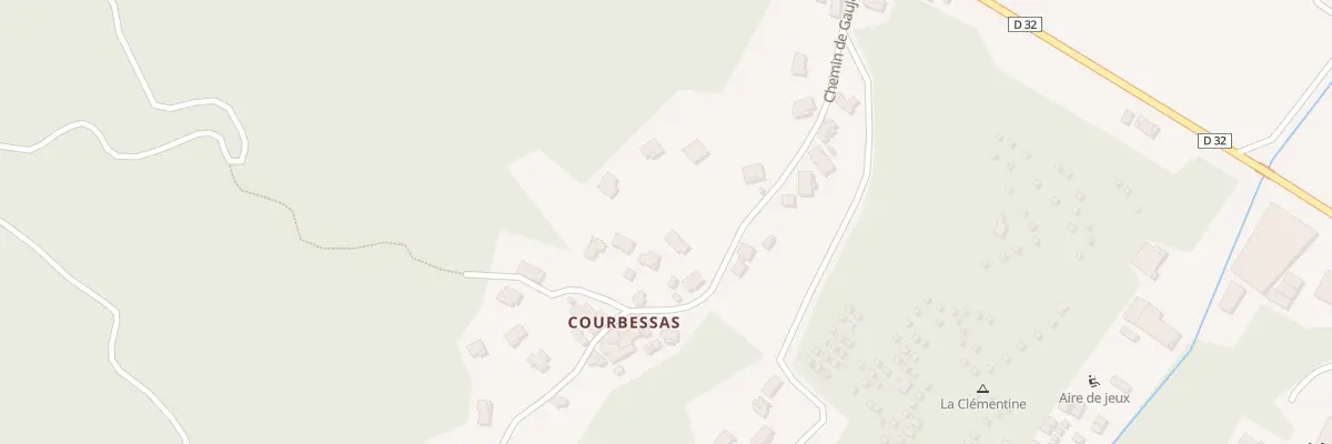 Plan du 266A Chem de Gaujouse à Cendras