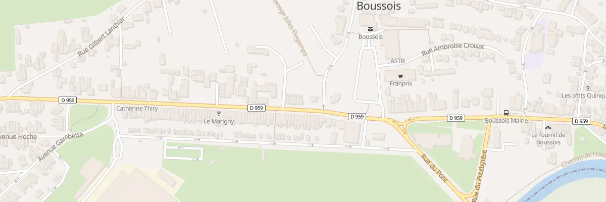 Plan du 6 Rue Eugene Chimot à Boussois