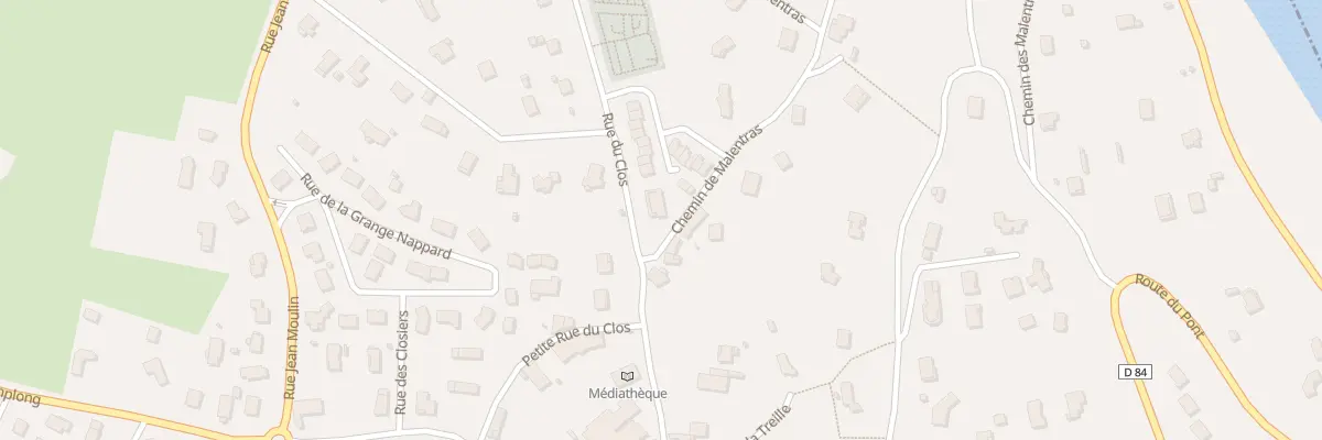 Plan du 25 Che de Malentras à Villerest