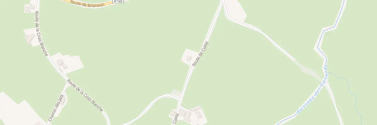 Plan du 246 Rte de Cussy à Melay