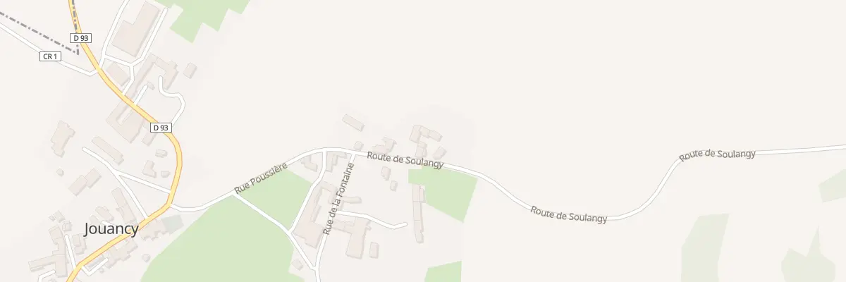 Plan du 9 Rte de Soulangy à Jouancy