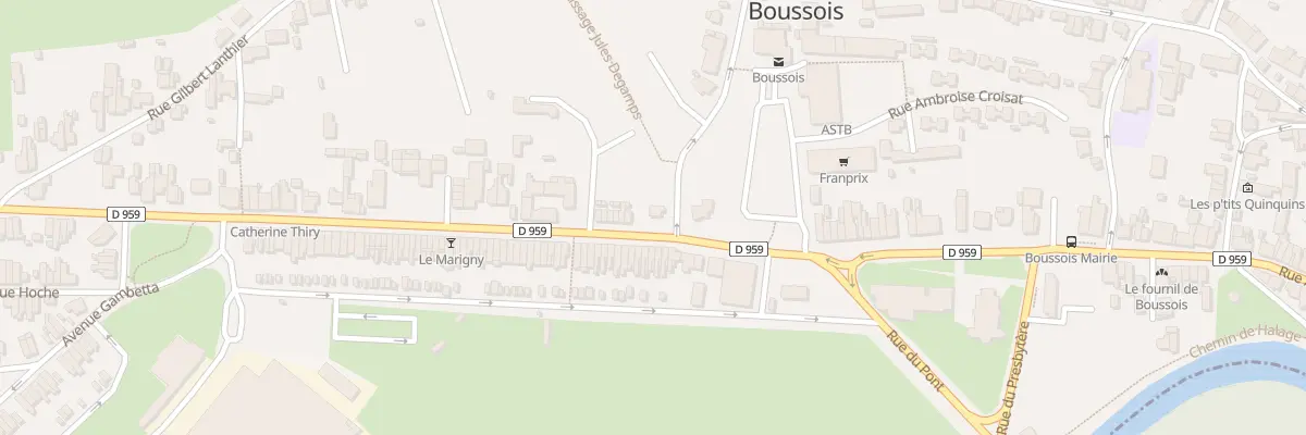 Plan du 4 Rue Eugene Chimot à Boussois