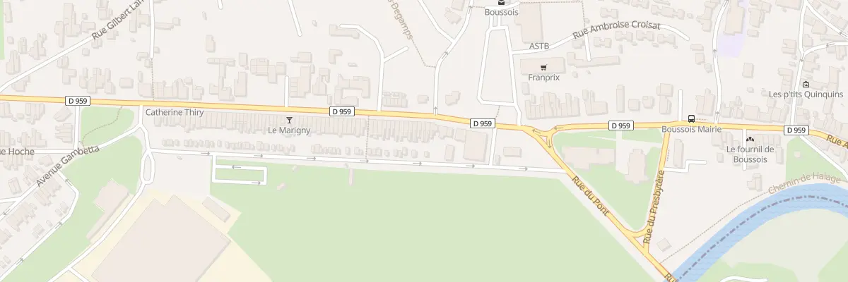 Plan du 11 Rue Eugene Chimot à Boussois