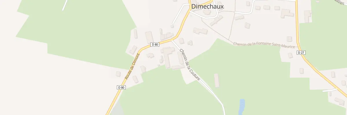 Plan du 2 Che de la Couture à Dimechaux