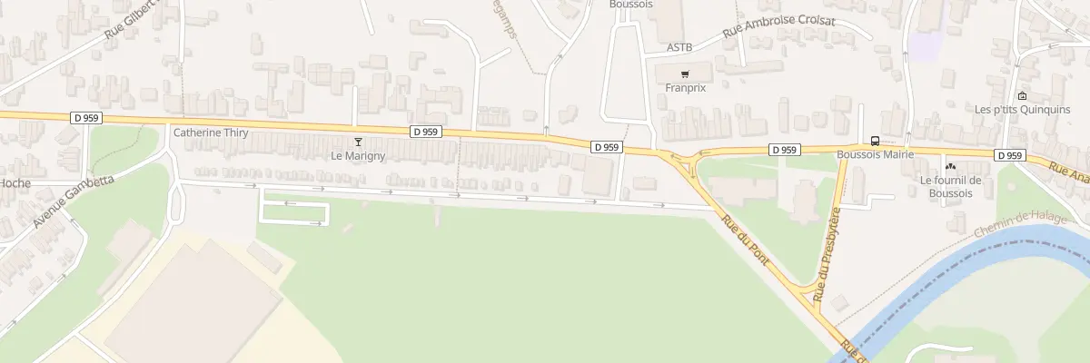 Plan du 7 Rue Eugene Chimot à Boussois